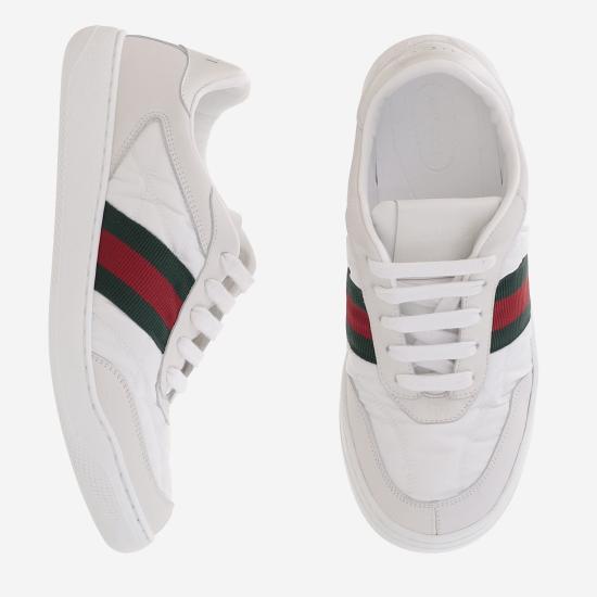 26FW 구찌 스크리너 패딩 나일론 스니커즈 A0070R WHITE - GUCCI
