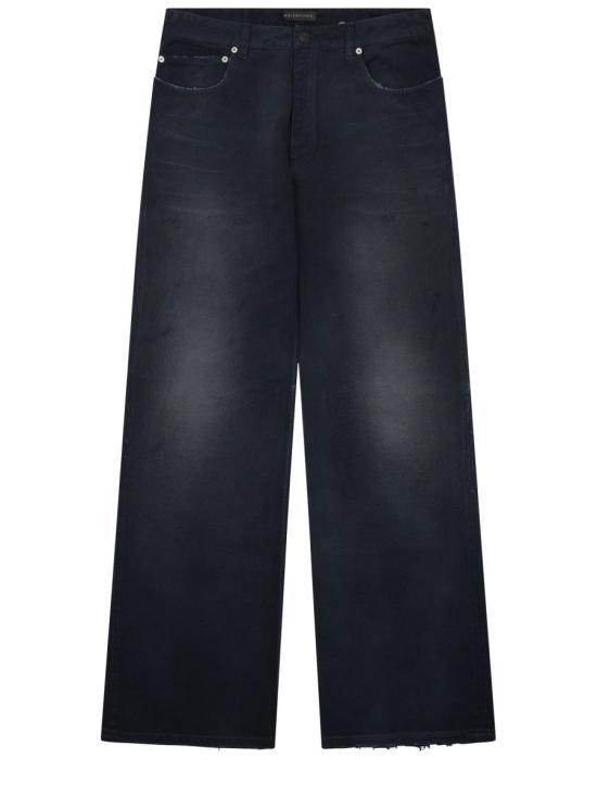 26SS 발렌시아가 커브드 니 팬츠 857194 TTW648074 BLUE