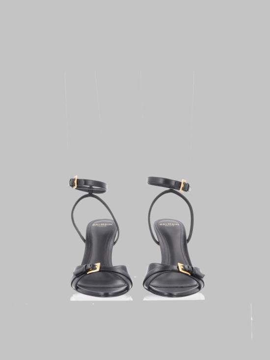 26FW 발망 샌들 HN1UH272LVIT 0PA BLACK