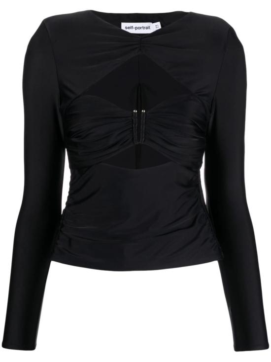  셀프 포트레이트 탑 PF23 055T BLACK