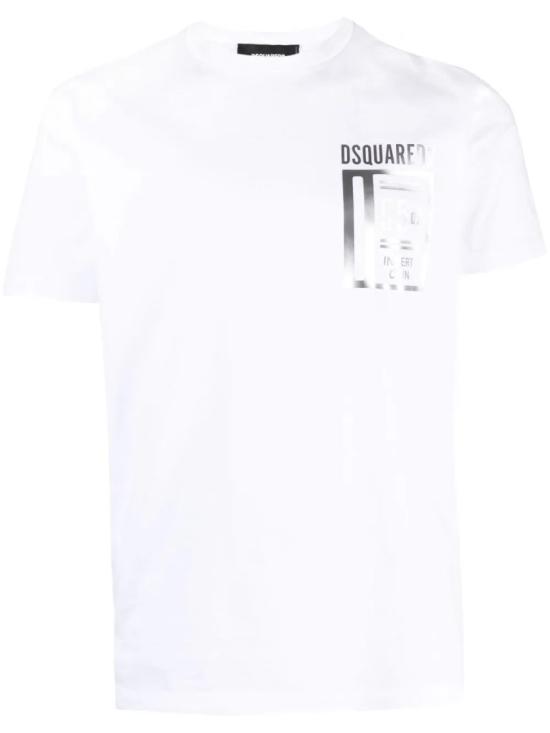  디스퀘어드2 반팔 티셔츠 S74GD1153S23009 100 White