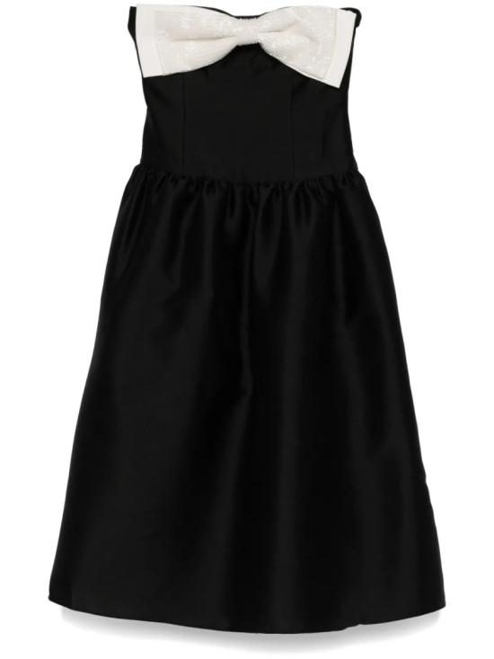  셀프 포트레이트 미디 원피스 RS25049MBB Black