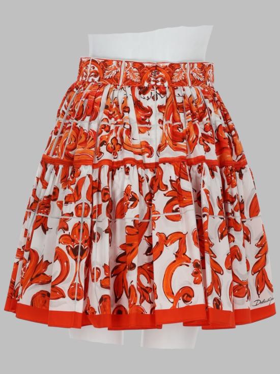 26FW 돌체앤가바나 스커트 F4CB1T GDDRLS9000 ORANGE - DOLCE & GABBANA