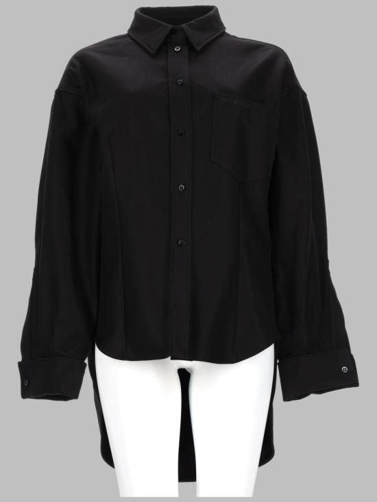 26SS 발렌시아가 클래식 코튼 셔츠 872318 TUP181000 BLACK