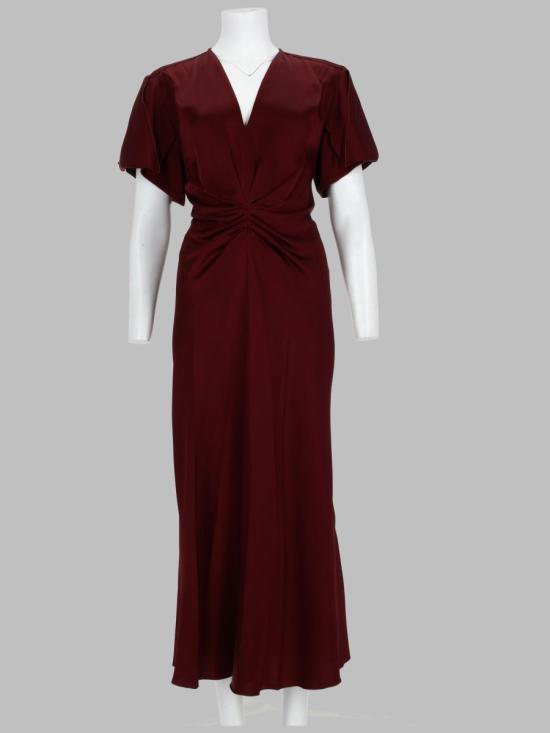 26FW 빅토리아 베컴 원피스 1226WDR005195D BURGUNDY