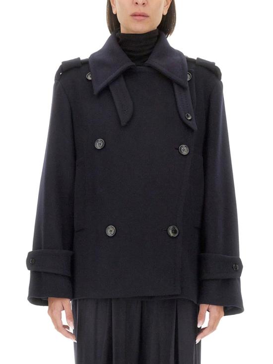  막스마라 라베노 더블 브레스티드 피코트 2421086023600 560005 BLUE - MAX MARA