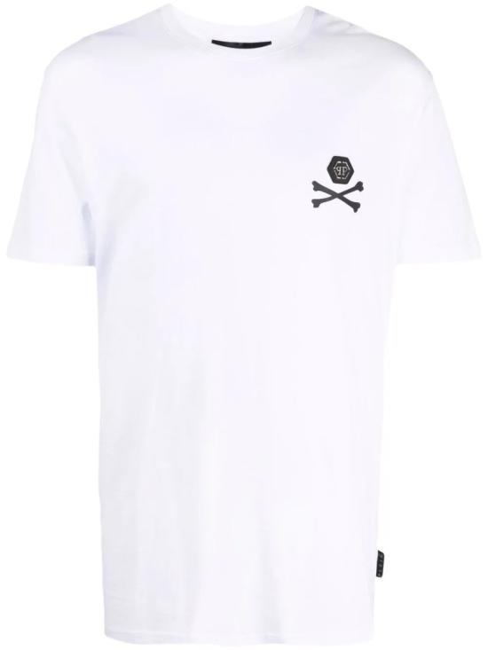  필립 플레인 반팔 티셔츠 SABCMTK5429PJO002N 01 White