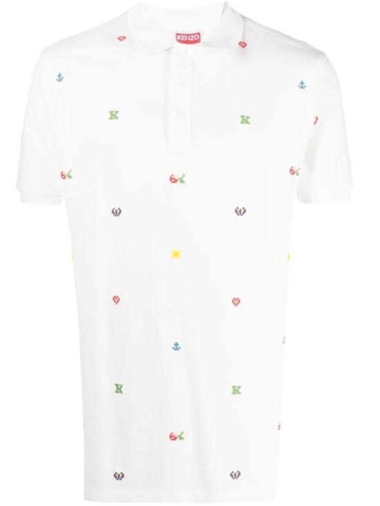  겐조 폴로 티셔츠 FD55PO0054PU02 White