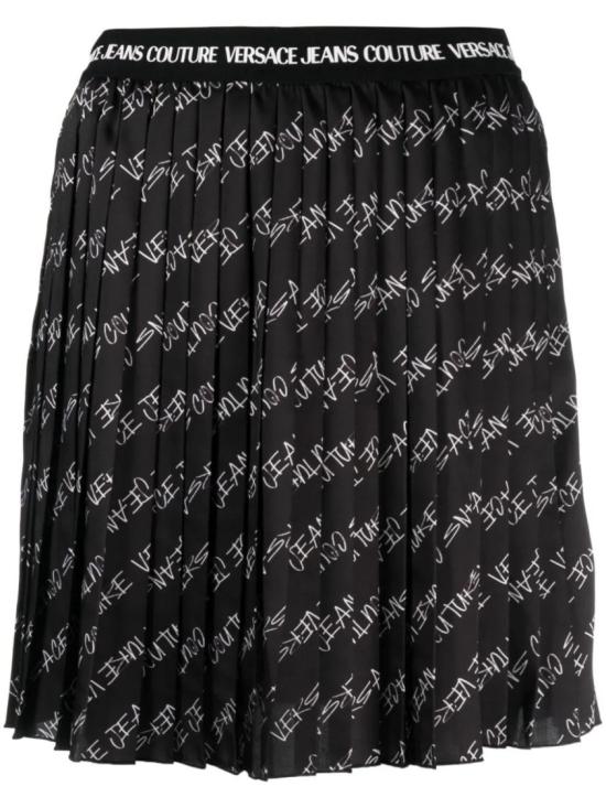  베르사체 미디 스커트 75HAE820NS336899 Black