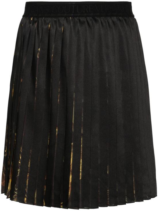  베르사체 미디 스커트 76HAE811NS401G89 Black