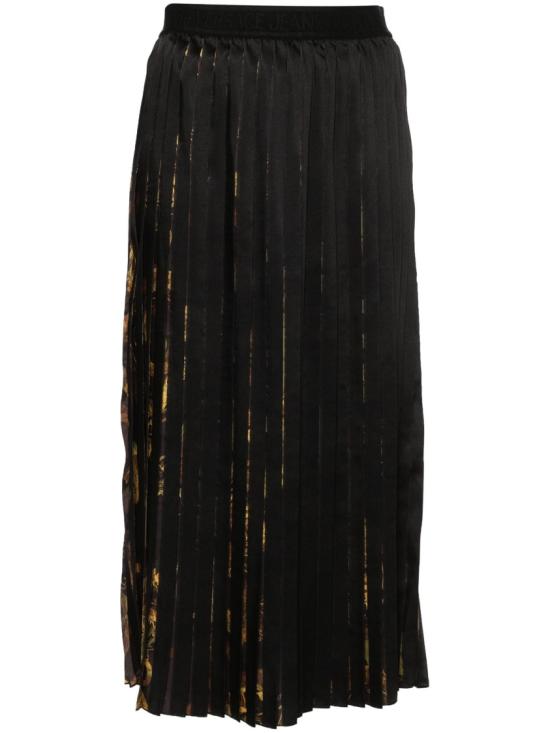  베르사체 롱 스커트 76HAE810NS401G89 Black