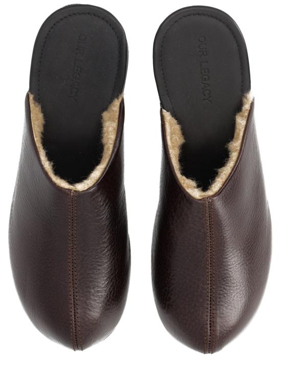 25FW 아워레가시 나오토 클로그 A4257NDA DEEPAMERICANOLEATHER BLACK - OUR LEGACY