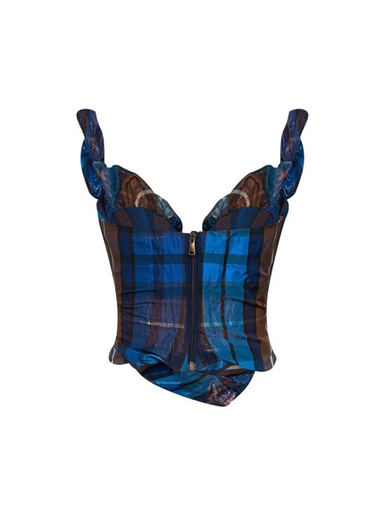 26FW 비비안웨스트우드 바디수트 티셔츠 1503004PW01JFBLUEBROWN - VIVIENNE WESTWOOD