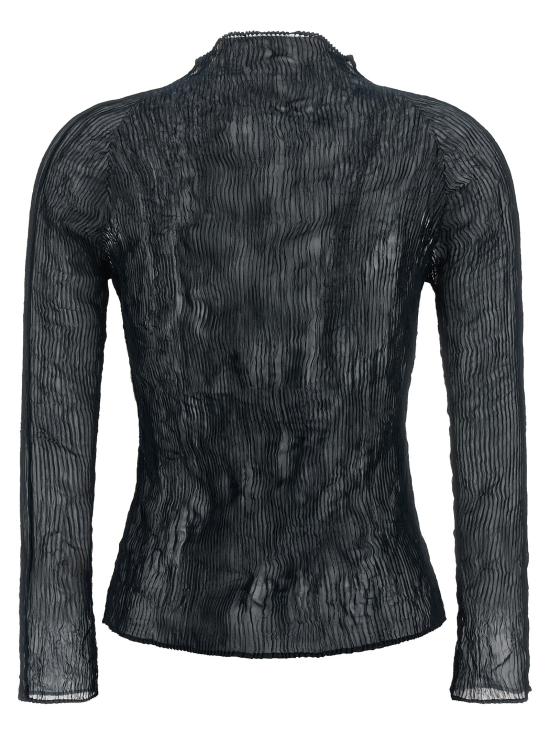 26FW 이세이 미야케 폴로 티셔츠 IS341766BM BLACK - ISSEY MIYAKE