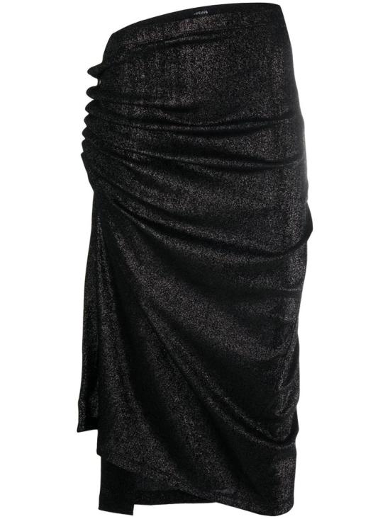  파코라반 미디 스커트 20AJJU007VI0261 Black