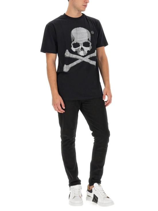  필립 플레인 탑 MTK6188 PJY002N02 BLACK - PHILIPP PLEIN