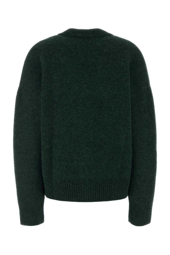 26FW 아미 빅 하트 로고 알파카 니트 가디건 UKC365KN0135 A279 GREEN - AMI
