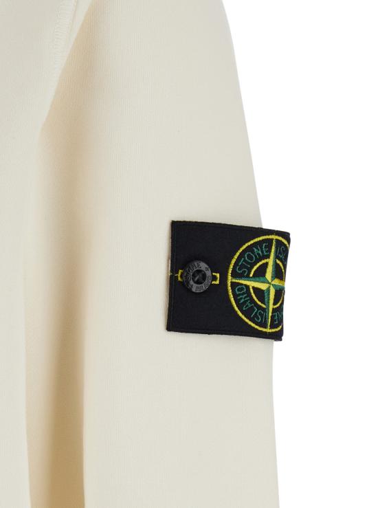 26SS 스톤 아일랜드 오가닉 코튼 플리스 레귤러핏 후드 스웨트셔츠 L1S156100062 WHITE - STONE ISLAND