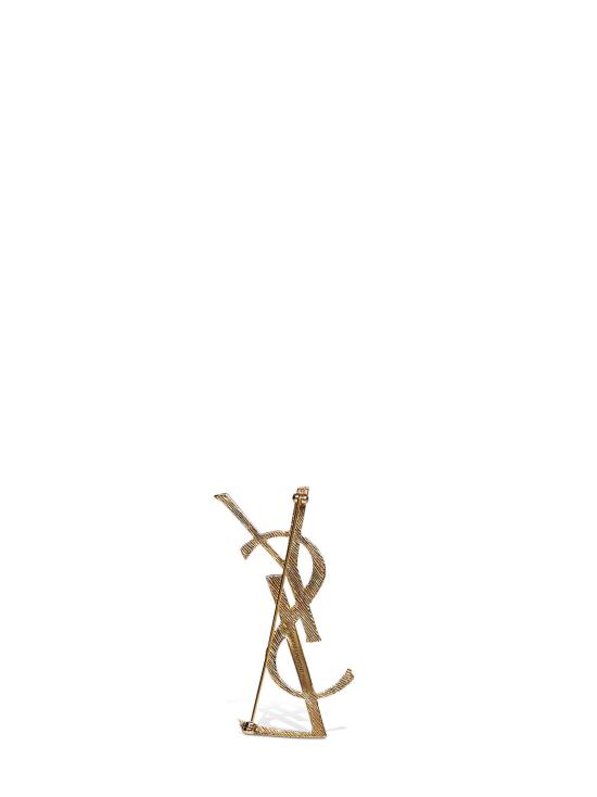 26FW 생로랑 오피움 모노그램 브로치 670466Y15008069 GOLD - SAINT LAURENT