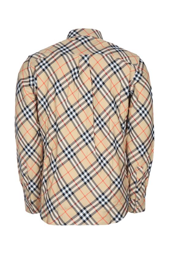 25FW 버버리 릴렉스드 핏 체크 코튼 플란넬 셔츠 8115497 B9368 SANDIPCHECK - BURBERRY