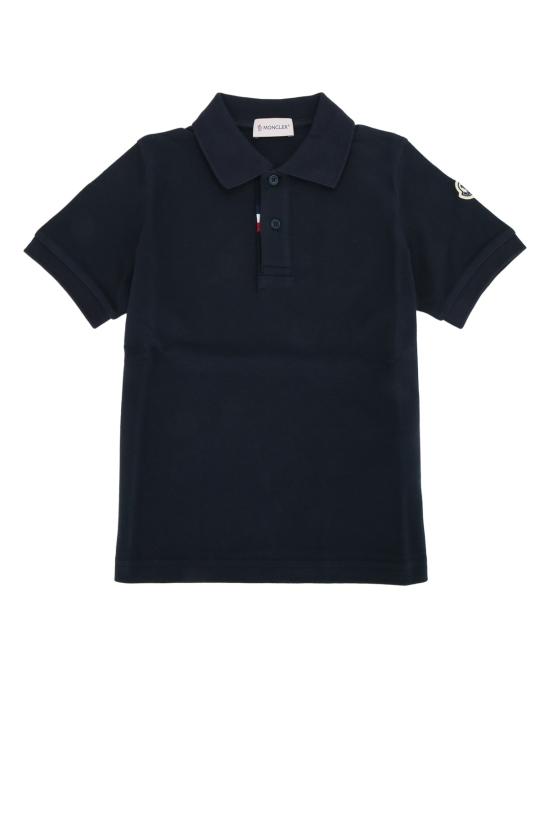 26FW [키즈] 몽클레어 폴로 셔츠 L29548A000068496W 778 NAVYBLUE