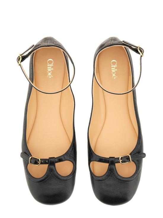 25FW 끌로에 플랫 슈즈 25W13XUN 001 BLACK - CHLOE