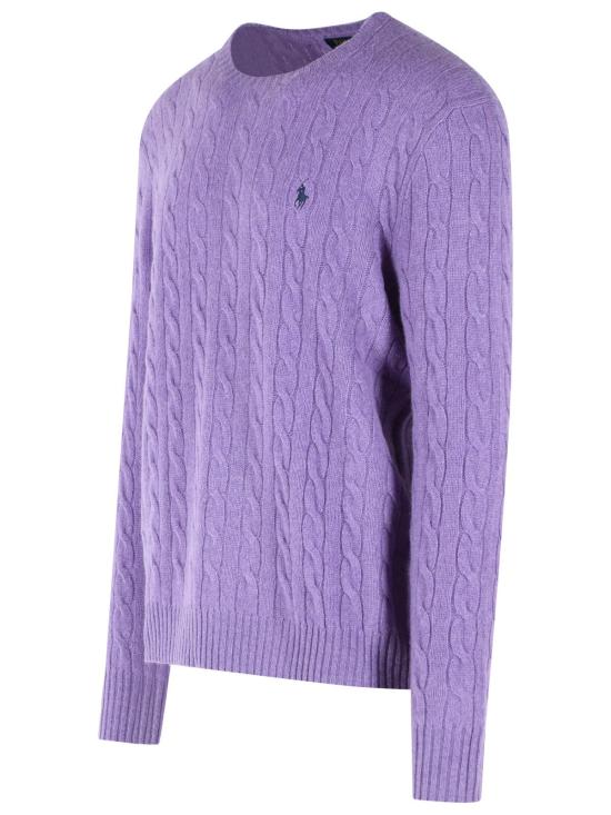 26FW 폴로 랄프로렌 케이블 니트 스웨터 710876762502 Violet - POLO RALPH LAUREN