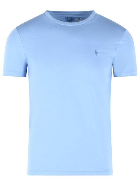 26FW 폴로 랄프로렌 포니로고 자수 반팔 티셔츠 710671438547 Light Blue