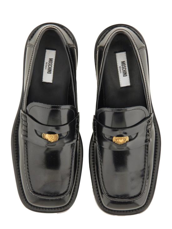 25FW 모스키노 플랫 슈즈 MA10423M1N MJ0000 BLACK - MOSCHINO