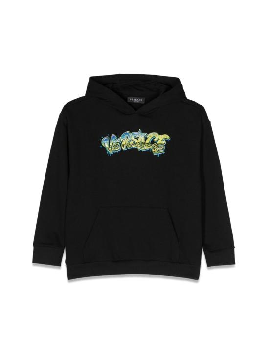  베르사체 후드 티셔츠 1007359K 1A075586BD70 BLACK