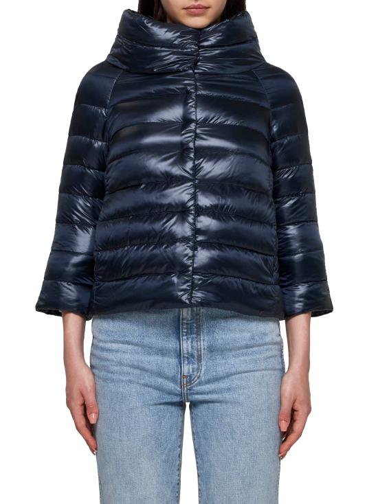 26FW 에르노 소피아 레귤러 핏 케이프 다운 자켓 PI0046DIC12017Z9200 NAVY - HERNO