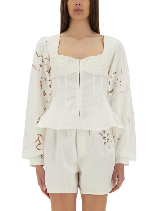  마린세르 블라우스 WSI028A UWOV0007WH10 WHITE - MARINE SERRE