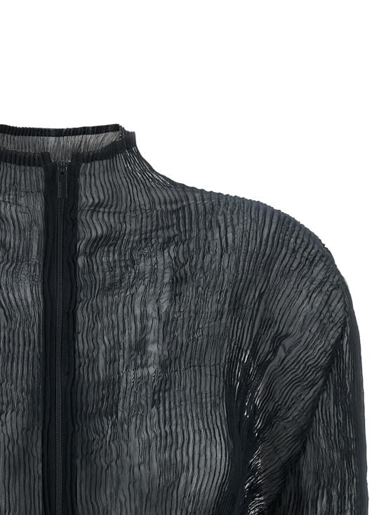 26FW 이세이 미야케 가디건 IS341768BM BLACK - ISSEY MIYAKE