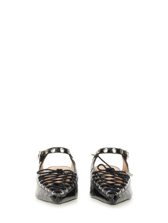 25FW 가니 플랫 슈즈 S3009 099 BLACK - GANNI