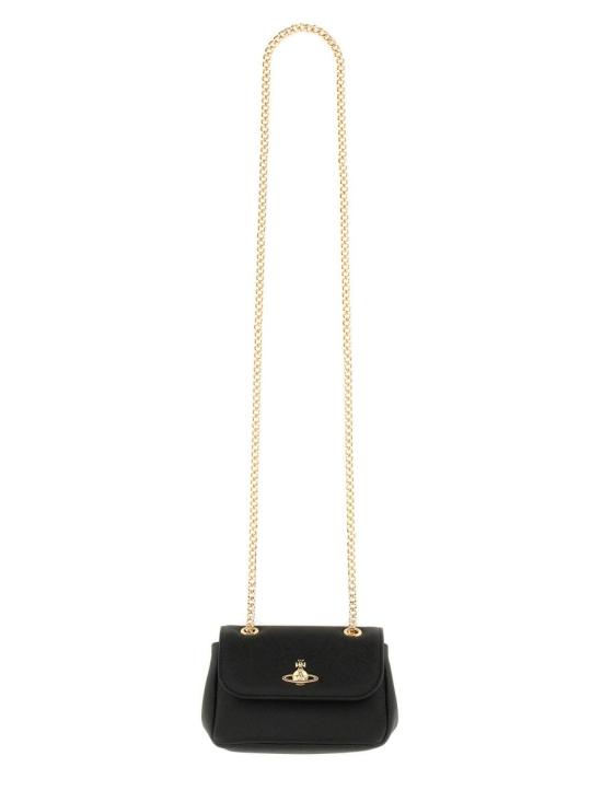 26FW 비비안웨스트우드 스몰 펄스 체인 크로스백 5C01000BW L001NN402 BLACK - VIVIENNE WESTWOOD