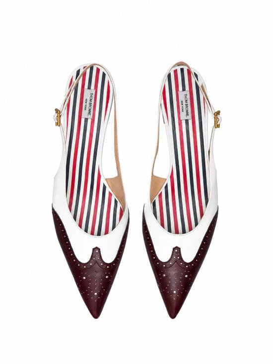26SS 톰브라운 힐/펌프스 FFI017AL0126 612 WHITE CHOCOLATE - THOM BROWNE