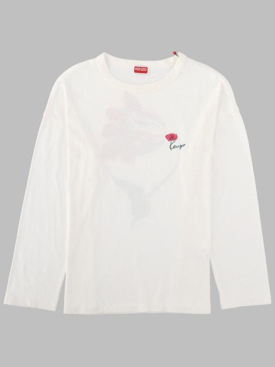 26FW 겐조 폴로 티셔츠 FG62TL3594SK 02 WHITE