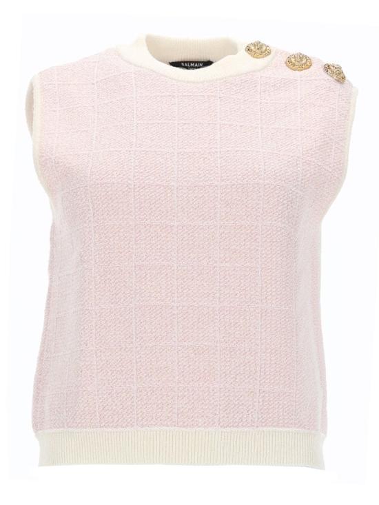 26SS 발망 민소매 티셔츠 GF1AG850KJ48 OIB PINK