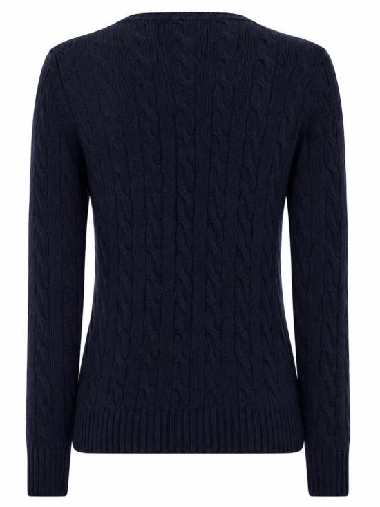 26FW 폴로 랄프로렌 폴로 자수 케이블 니트 스웨터 211971865 003HUNTERNAVY BLUE - POLO RALPH LAUREN