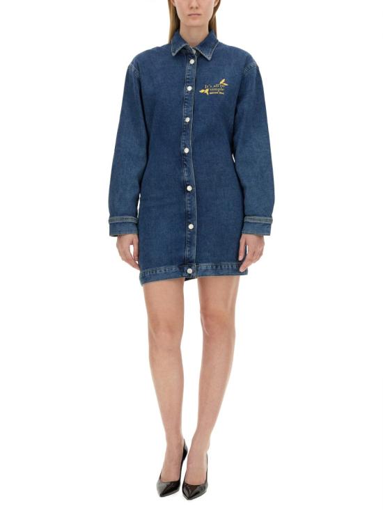  모스키노 원피스 04048223 1282 BLUE - MOSCHINO