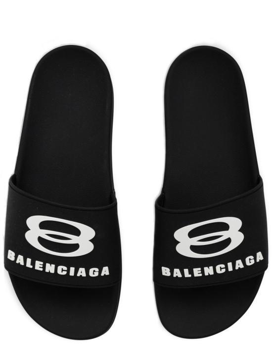  발렌시아가 풀 슬라이드 샌들 689031 W1SA61090 BLACK - BALENCIAGA