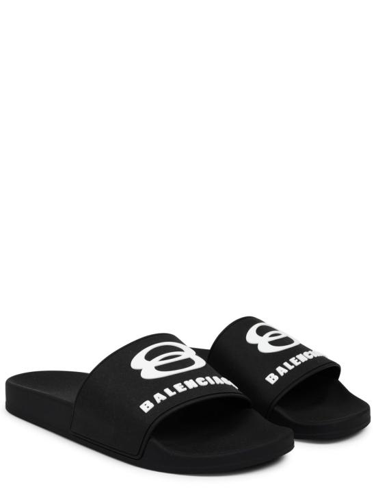  발렌시아가 풀 슬라이드 샌들 689031 W1SA61090 BLACK - BALENCIAGA