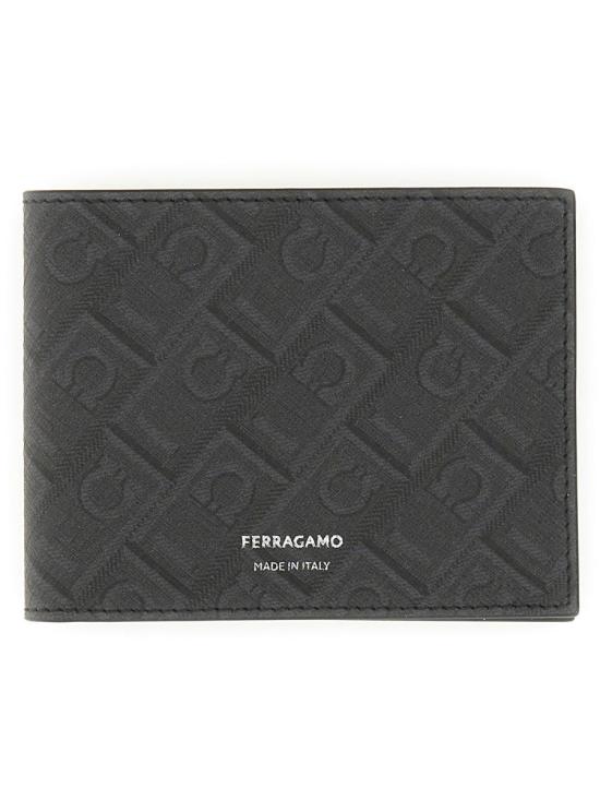 26FW 살바토레 페라가모 모노그램 숏 월렛 780328 661550002 BLACK - SALVATORE FERRAGAMO