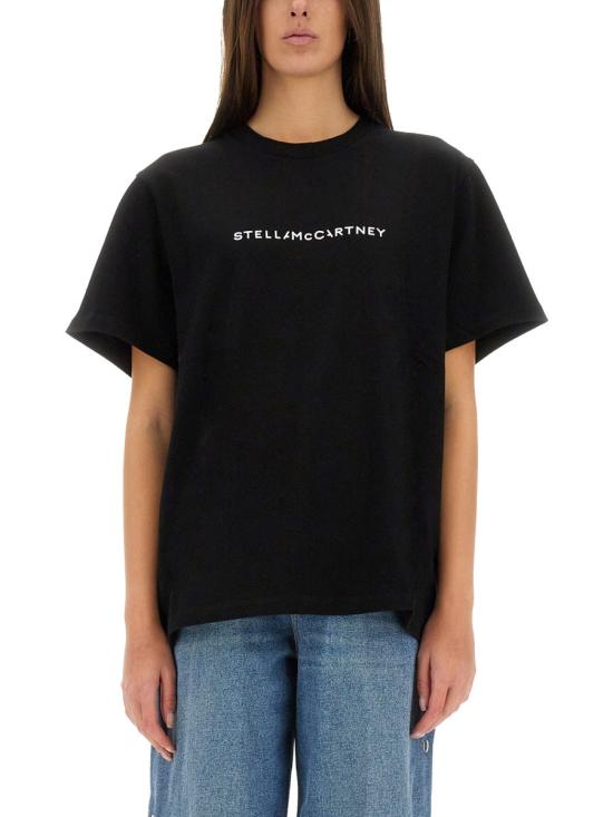 25FW 스텔라 맥카트니 폴로 티셔츠 6J0158 3SPY481000 BLACK - STELLA MCCARTNEY