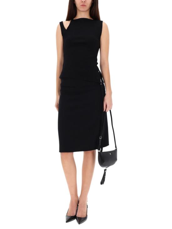 25FW 쿠레쥬 폴로 티셔츠 425JDE146J S01949999 BLACK - COURREGES