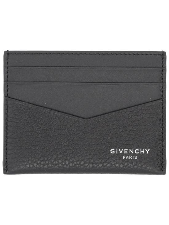 26SS 지방시 그레인드 레더 카드 홀더 BK6099K213 001 BLACK