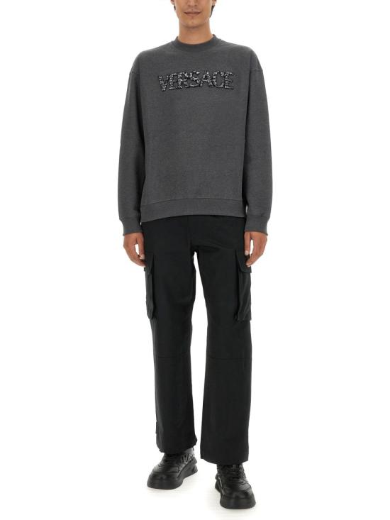  베르사체 탑 1012557 1A090481E210 GREY - VERSACE