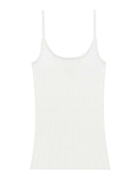 26SS 쿠레쥬 니티드 탱크탑 PERMDE012 FI00010001 WHITE - COURREGES