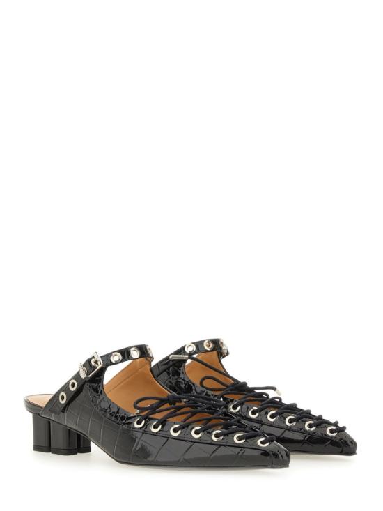 25FW 가니 플랫 슈즈 S3009 099 BLACK