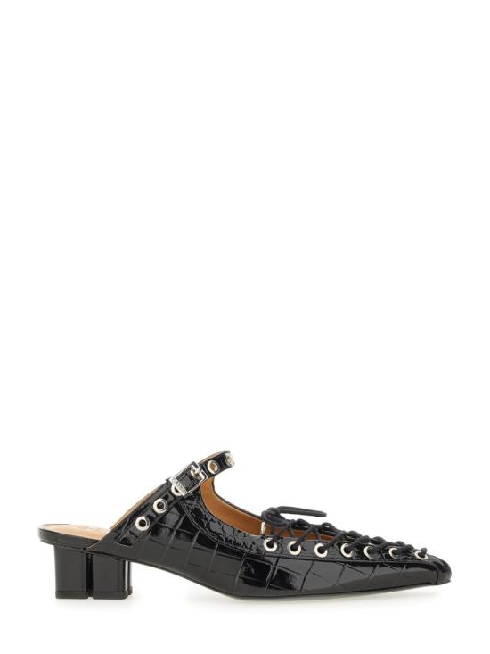 25FW 가니 플랫 슈즈 S3009 099 BLACK - GANNI